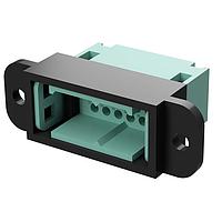 Amphenol Positronic DF16M0P/AA Connectors DragonFly Gold Plating 16 Pos Panel 22 AWG Copper Alloy Male Angle 3 Row