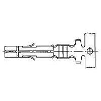 AMP Connectors - TE Connectivity 350923-3 (Cut Strip) Contacts SOCKET 12-10AWG REEL Cut Strip of 100