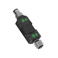 Banner Engineering LC25T-AP1RBGQ Sealed LC25T Light Controller; 3-Color Touch Sensor; Voltage: 10-30 V dc; 4 A; Environmental Rating: IP66, IP67; Colors: Red Blue Green; 3-Wire PWM Control; 4-pin M12 Male-Female Integral QDs