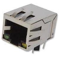 Abracon ARJP11A-MBSB-A-B-EMU2 Magnetic Jack RJ45 10/100 Base-TX 1x1 Right Angle POE Through Hole