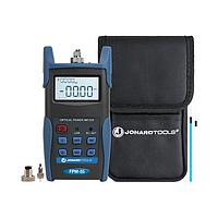 Jonard Tools FPM-55 Test Equipment Fiber Optic Power Meter w/ Data Storage (-50 to +26 dBm) & FC/SC/LC Adapters