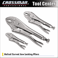 Crossman 94-155 Helical Curred Jaw Locking Pliers (hooked, CRW5, 5 inch/ 125mm)