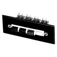 Switchcraft 65061K206X Pushbutton Switches 6P MULTI SW ASSY