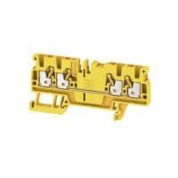 Weidmuller 1521730000 DIN Rail Terminal Blocks A4C 2.5 YL