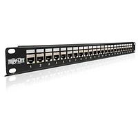 Tripp Lite N254-024-SH Patch Panels 24Port Shielded Cat6 Feed-thru PatchPanel