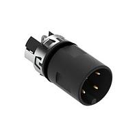 ERNI - TE Connectivity 235171-E Inserts M12 MALE, A CODE, RA, 4P THR REAR MOUNT