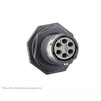 Eaton Souriau-Sunbank UTGX7106S Receptacles Jam nut receptacle, without backshell, for 6 female contacts, IP68/69K