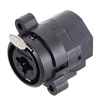 Amphenol Audio ACJC6S BULK Receptacles 1/4" XLR Dual Chassis Mount CType Stereo Solder Contacts Latch Non-switching XLR