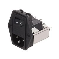 Schaffner FN389B-6-21 Inlets MEDICAL 6A 2 FUSES-Flange Mount