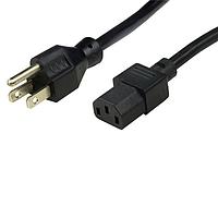 Desco 50581 AC Power Cords POWER CORD, IEC C13 INLET, NORTH AMERICA PLUG, 8FT