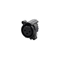 REAN RRX3F-AA-011-0 Receptacles RECPT- 3 pin - F- mating shell to pin1 and front panel, PCBH, retention spring