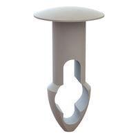 Essentra Components 27KY2500500 Keyhole Rivet Keyhole Rivet, .250 Hole, .500 Panel Thk