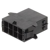 Molex 105411-1108 Plug Housing Mega-fit PanelMount Plg Hsg DR 8ckt Blk