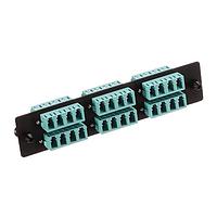 Molex 106481-0138 Connector Adapter Panel LGX Metal Panel w/6X LC Quad Aqua Adptr