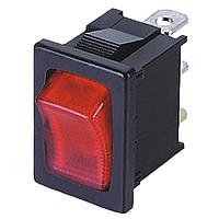 Shin Chin R13-66B-02-BRR-N1 Rocker Switches SPST ILLUM RED