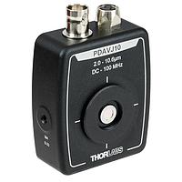 THORLABS PDAVJ10 HgCdTe (MCT) Amplified Photodetectors (2.0 - 10.6 µm, Switchable Gain)