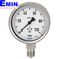 WIKA 632.50.63 Pressure Gauges (40 mbar,dial 63)