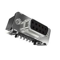Amphenol FCI D09S70S6UV12LF D-Sub Connectors - Standard Density D09S70S6UV12LF-DSUB SUB SMT STB 9 SOCKET