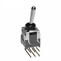 NKK Switches B25AH Subminiature antistatic toggles ON-NONE-(ON) DPDT