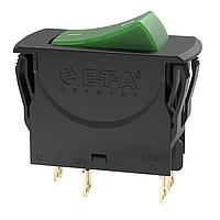 E-T-A Circuit Breakers 3120-N321-P7T1-W19DG4-15A Thermal The 3120-N thermal circuit breaker/switch combination unites overcurrent protection and the function of an ON/OFF switch within a single component. The trip element is a thermal bimetal. Type 3120-N is ideally suited for overload prot