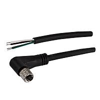 Stewart Connector BC-M5GA4BP01005M Sensor Cables / Actuator Cables M5 A-Code Cable Assembly Female Right Angle to Pigtail 0.5 m IP67