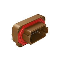 Amphenol SINE Systems AT13-12PD-BM04 Connectors RA Flng Mnt PCB Rcpt 12POS Brw Tin Cont D