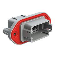 Amphenol SINE Systems AT04-12PA-PM12 Connectors 12 Pin Rcp Pnl Mnt A Self-Thread Gry Seal