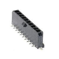 Molex 43650-1025 Shrouded 3MM SR V 10P SMT HDR AU W/SOLDER TAB