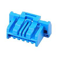Molex 502578-0604 Plug 1.5mm CLIK-Mate Plug Housing SR 6Ckt Blue
