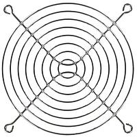 Qualtek Electronics 08129 Guard 120mm Wire Form Fan Guard, Bright Nickel Chrome Finish