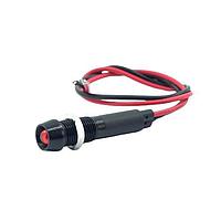 Mallory Sonalert FL1A-8CW-1-R24V Panel Lights LED RED 8MM NUT 24VAC/DC