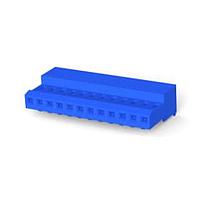 AMP Connectors - TE Connectivity 4-640442-2 Receptacle Housing 12P C/E 26AWG W/O TAB W/BLUE STRIPE