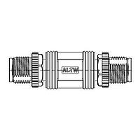 Amphenol LTW IA-A08M-A08M-0000-01 Circular Metric Connectors Circular Metric Connector, I Adaptor, Metal, A Coding, 2A, 08 pins, (End 1) Male Male, (End 2) Male Male, Screw Thread, IP68 Mated