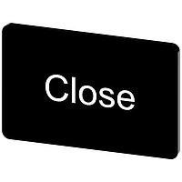 SIEMENS 3SU19000AD160DX0 Labeling Plate, Close INSCR. LABEL, BLACK 17.5 X 27MM, CLOSE