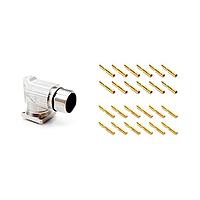 Amphenol SINE Systems MA7RAP1202S-KIT Right Angle, Rotatable 12 Pos female skts Large flange