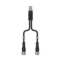 Banner Engineering S15YB-M124-M124-0.2M Y-Splitter M12 Y Splitter - Passive; 4-pin Male M12 A Code; 2x 4-pin Female M12 A Code 0.2 m Cables; Parallel Wiring