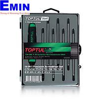 TOPTUL GAAW0804 8PCS Precision Screwdriver Set (Slotted, Phillips & Star Type)