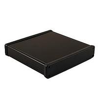 Hammond Manufacturing 1455R1602BK PC Board Alum w/Plastic Ends 6.3x6.3x1.2" Black