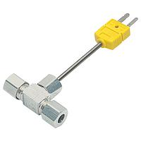 OMEGA FTP-E-2-SMP-M Flow Through Thermocouple Sensor Assembly for 1/4 in Tubes (Thermocouple, E, 820 °C)