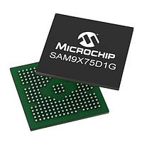 Microchip Technology SAM9X75D1G-I/4TB Microprocessors - MPU ARM926 MPU, 1Gbit DDR3L,,MIPI,LVDS,CAN-FD,BGA,EXT TEMP