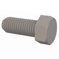 Essentra Components 012528H062 Cap Screw Hex Unslotted Bolt, 1/4-28 Thread, 5/8 Lg