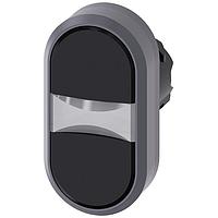 SIEMENS A6X30137816 Flat Button TWIN PUSHBUTTON. BLACK. BLACK