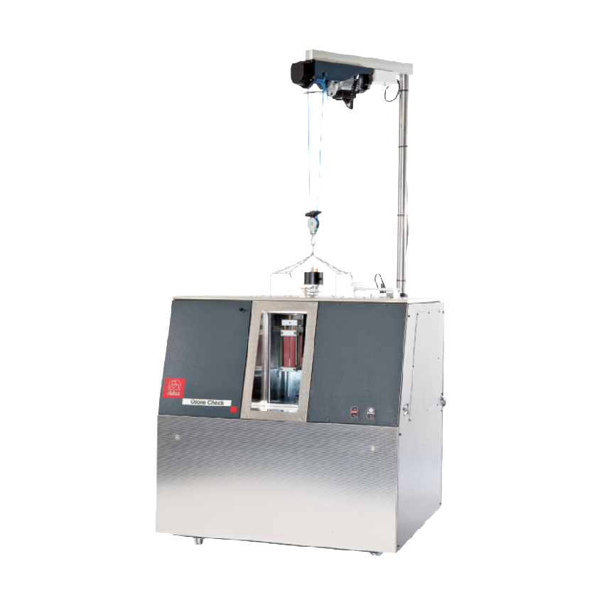 Inspection support for an ozone aging test chamber used in material durability testing