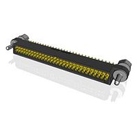 Amphenol Socapex MHDAS2F060YDE10 Connectors Micro HDAS 60 female straight pc tail contacts60 position socket1.27 mm 2 row straight