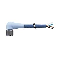 Murrelektronik 7024-12341-3210300 Connectors M12 female 90 with cable F+B PRO, TPE-S 4x0.34 bu UL robot+drag chain 3m