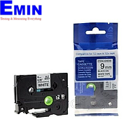 BROTHER HZe-251 Printed label Black Word White Background on 24mm