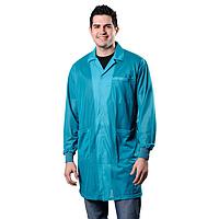 Desco 73650 Lab Coat with Knitted Cuffs (teal, X-Small)