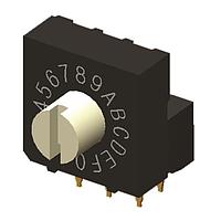 Diptronics RV3HAF-10R-V-B Rotary Switches RT ANG 3x3 TERMINAL 7.3mm ACTUATOR