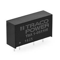 TRACO Power TBA 1-0521HI Isolated Encapsulated SIP-7; 1W Output 1 (Vdc): 5; Output 2 (Vdc): -5