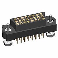 Harwin M83-LFT2FHN96-0000-000 Receptacle 3R 96P F VERT PC TAIL 4.5MM W/JS